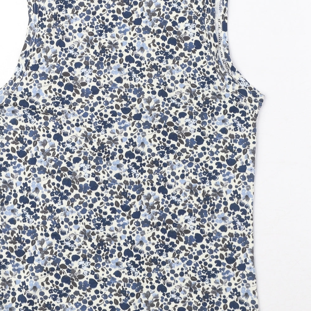 Womens UK Size M Jackpot Blue Basic Tank