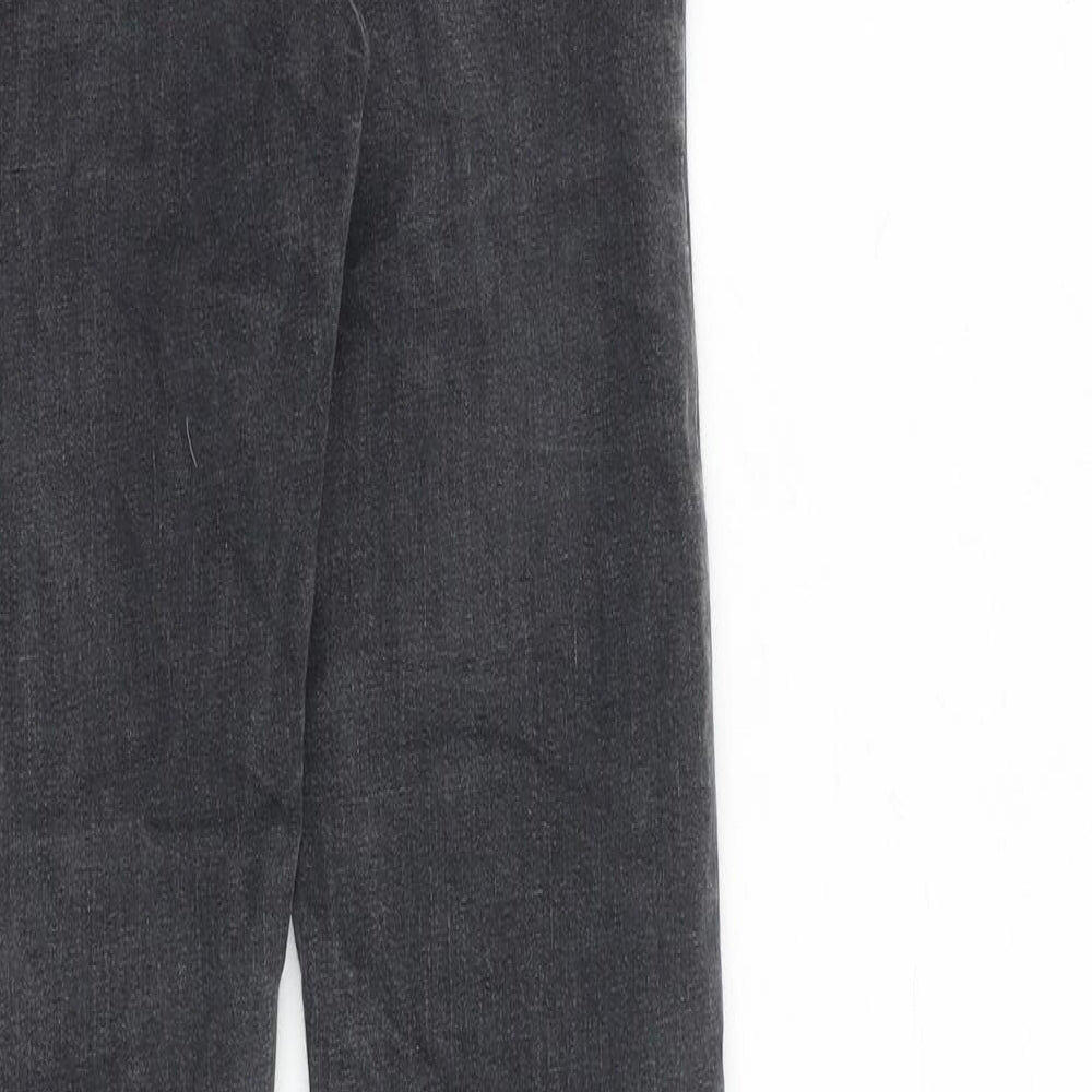 Topshop Womens Grey Cotton Skinny Jeans Size 25 in L32 in Regular Zip