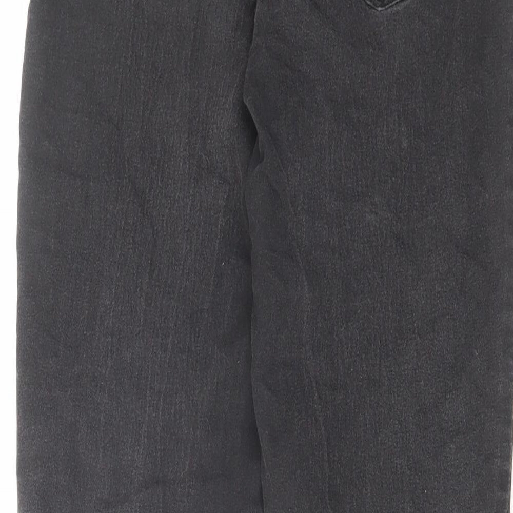 Denim & Co. Womens Grey Cotton Skinny Jeans Size 8 L26 in Regular