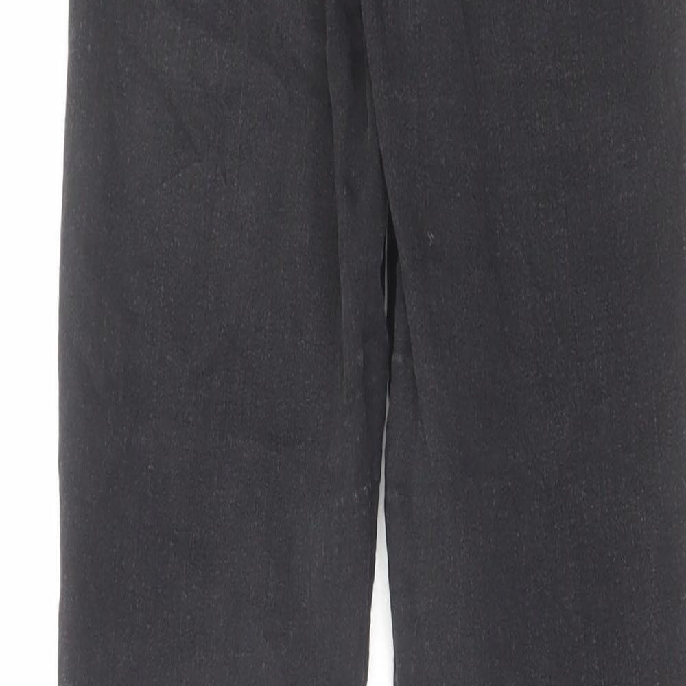 Topshop Womens Black Cotton Skinny Jeans Size 26 in L30 in Regular Zip