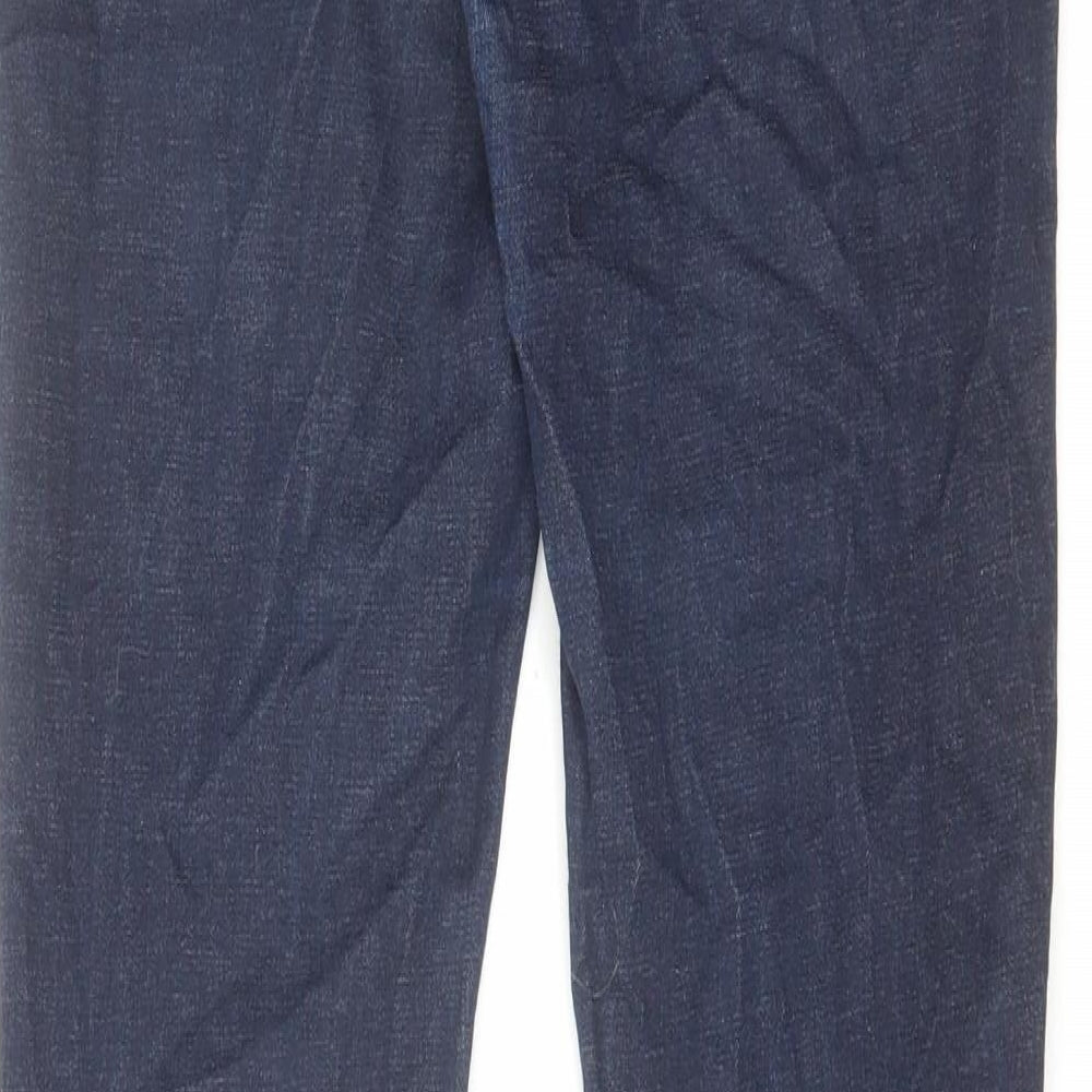 Topshop Womens Blue Cotton Skinny Jeans Size 28 in L34 in Regular Zip