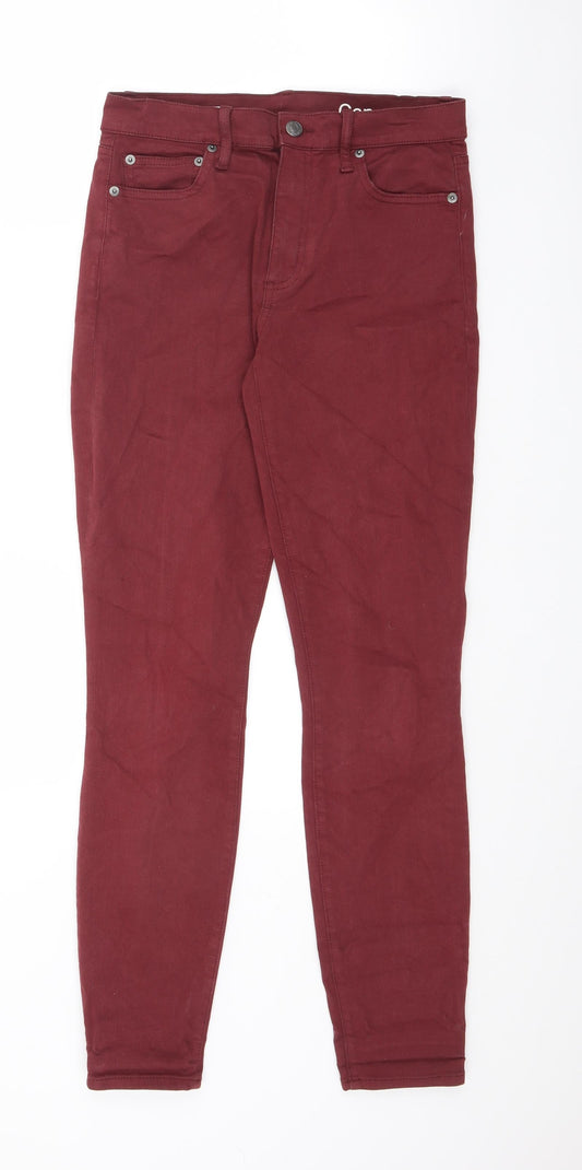 Womens UK Size 28 in Gap Regular Fit Skinny Red Jeans
