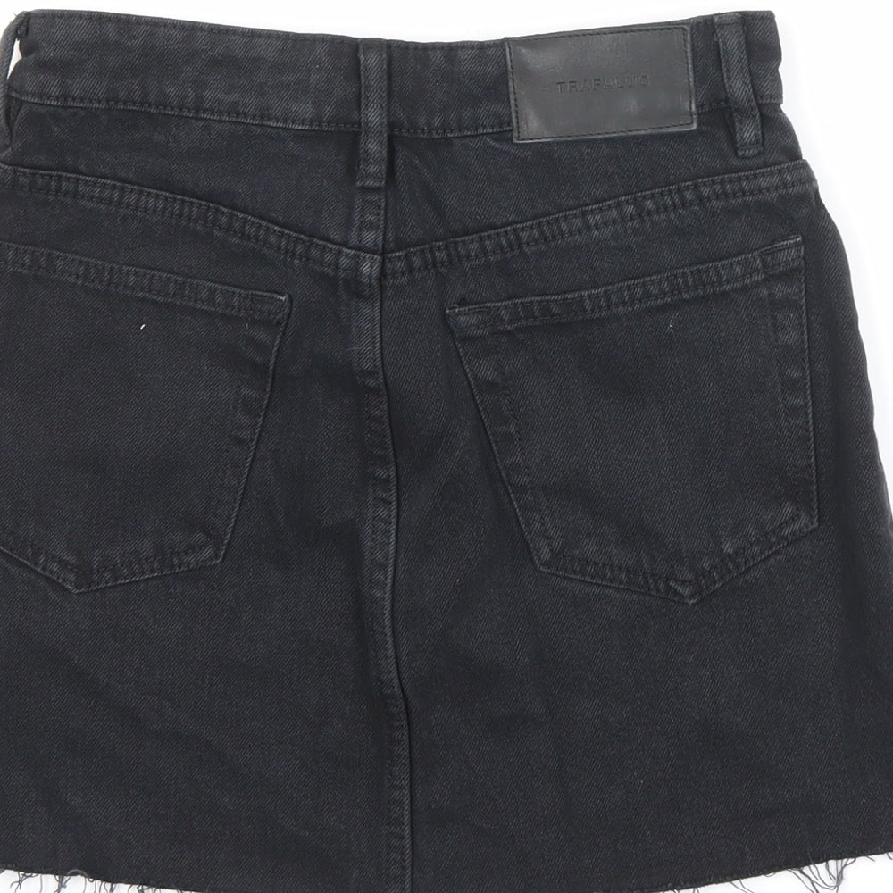 Womens UK Size XS Zara A-Line Denim Skirt