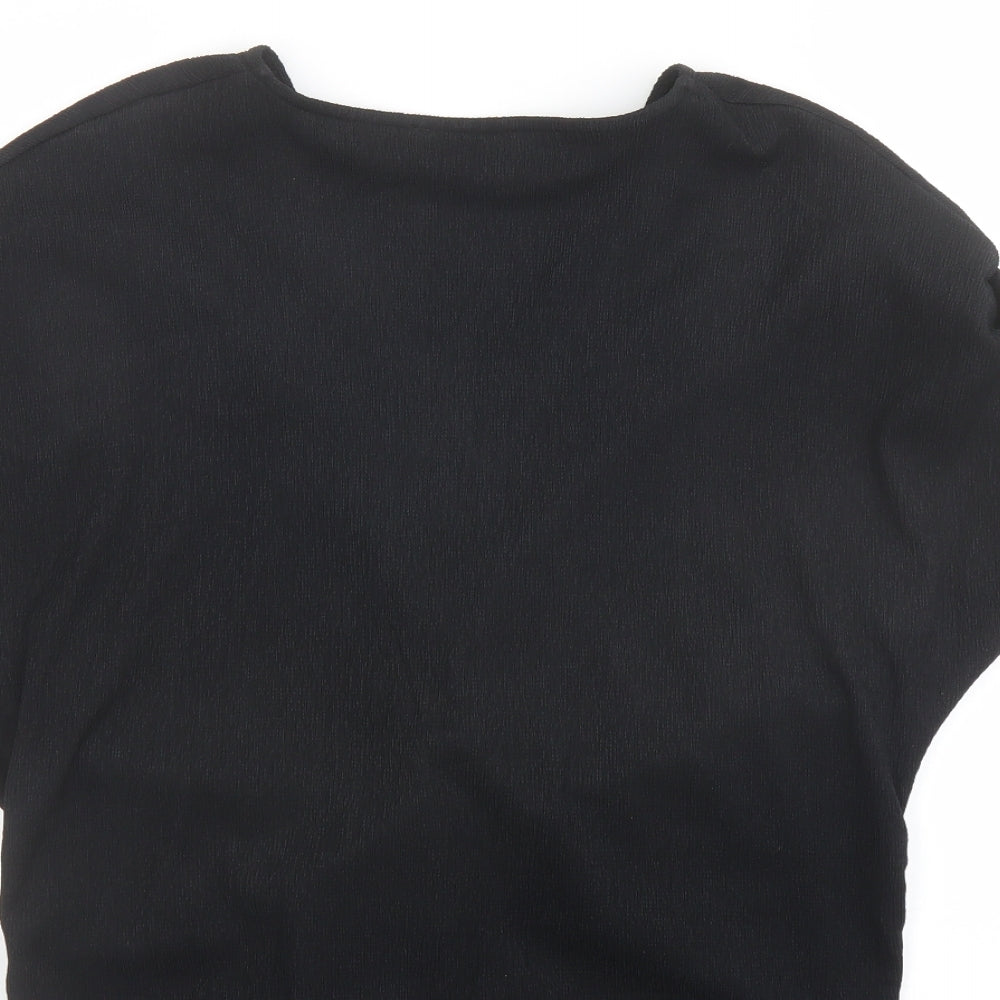 Womens UK Size 14 Marks and Spencer Black Basic Blouse