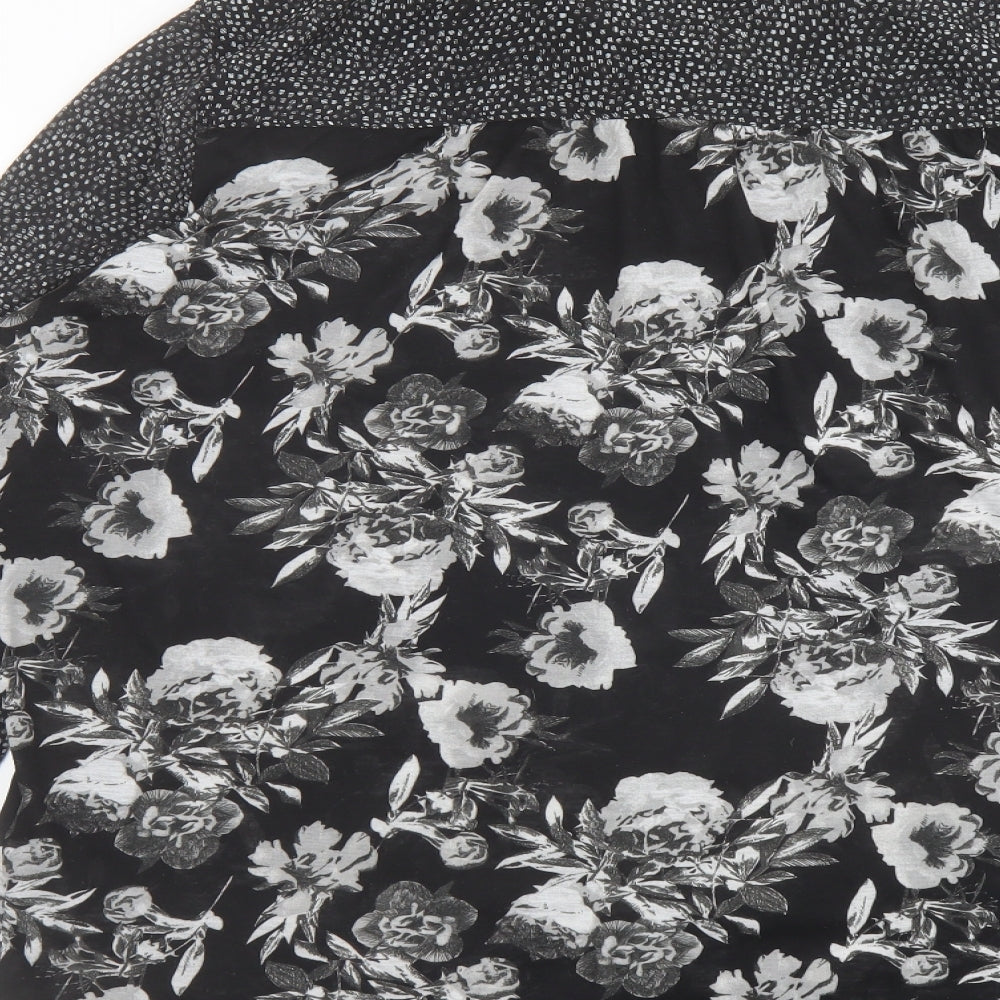 Womens UK Size L H&M Black Basic Blouse