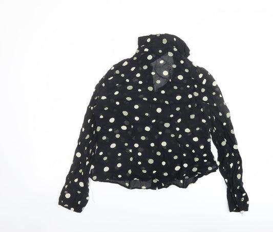 Womens UK Size 12 Marks and Spencer Black Basic Button-Up