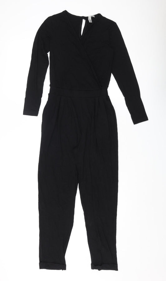 Womens UK Size 6 ASOS Black Jumpsuit One-Piece