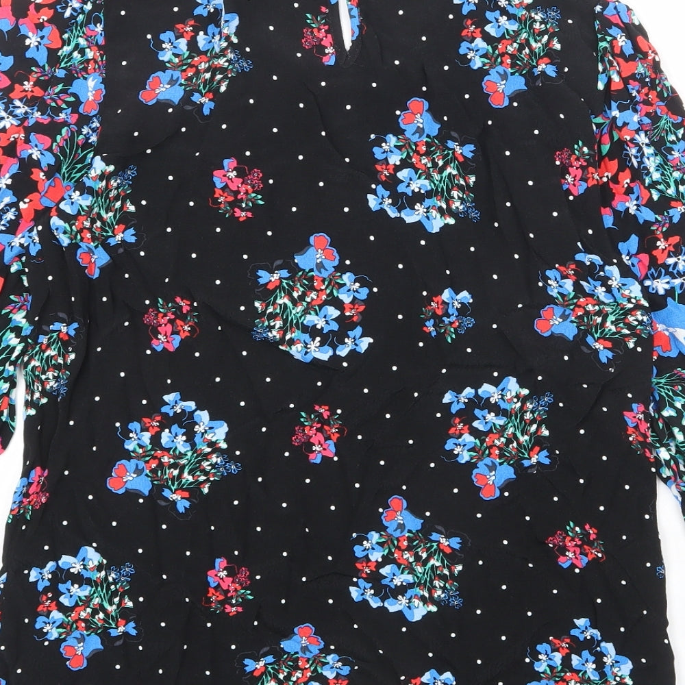 Womens UK Size 10 Marks and Spencer Black Basic Blouse
