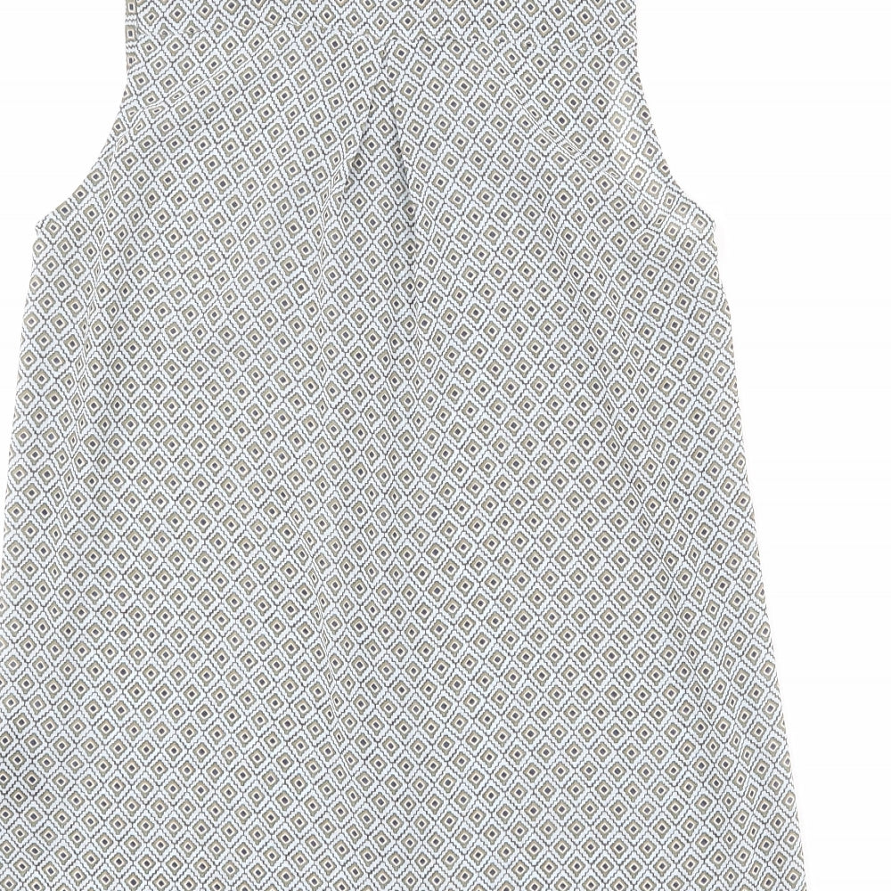 Womens UK Size 8 H&M Multicoloured Basic Button-Up