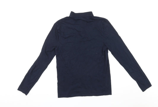 ASOS Mens Blue Cotton Polo Size XS Collared Button