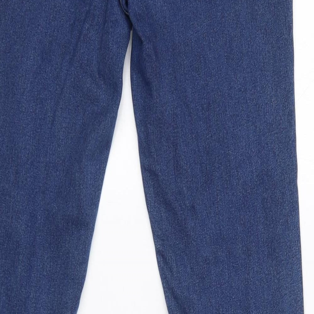 Noisy may Womens Blue Cotton Skinny Jeans Size 28 L36 in Regular Zip