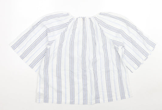 Womens UK Size S Gap White Basic Blouse