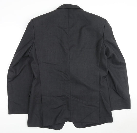 Mens UK Size 42 Nicholas Rowe Regular Black Suit Jacket