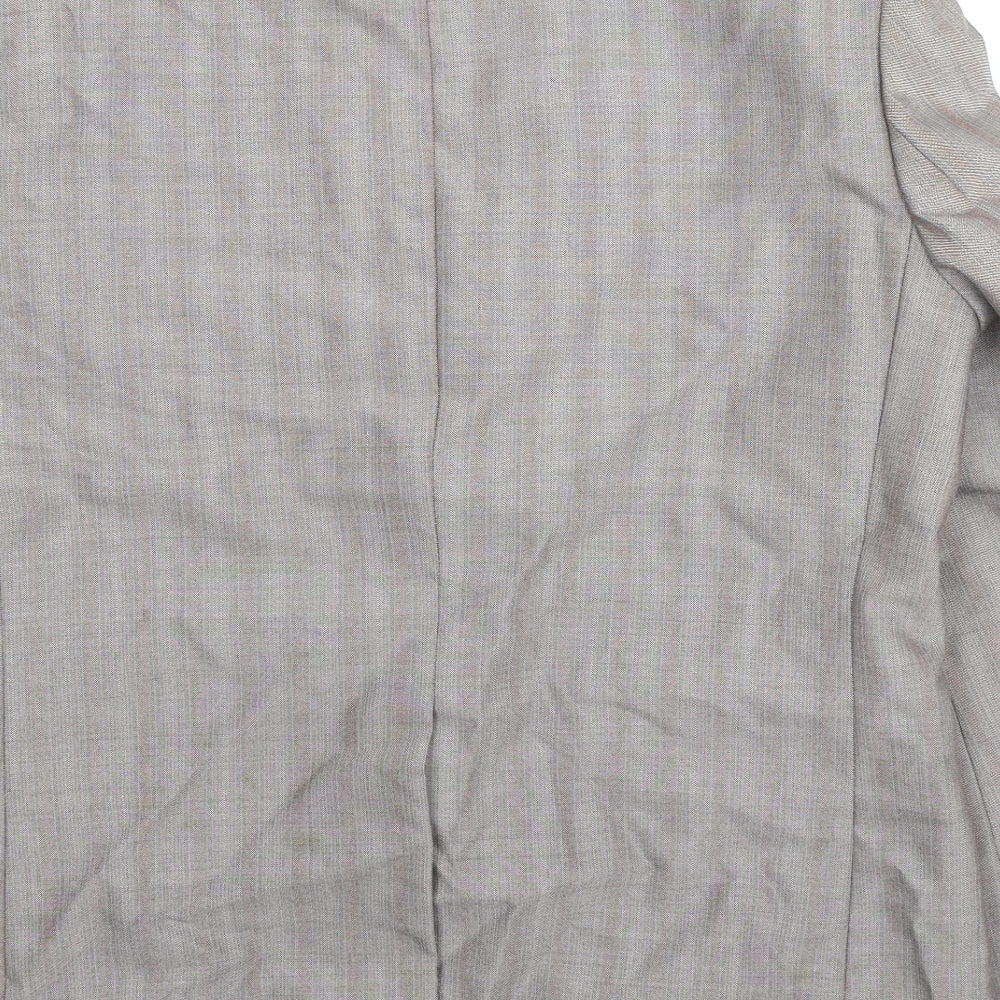 Mens UK Size 42 Trevira Regular Grey Suit Jacket
