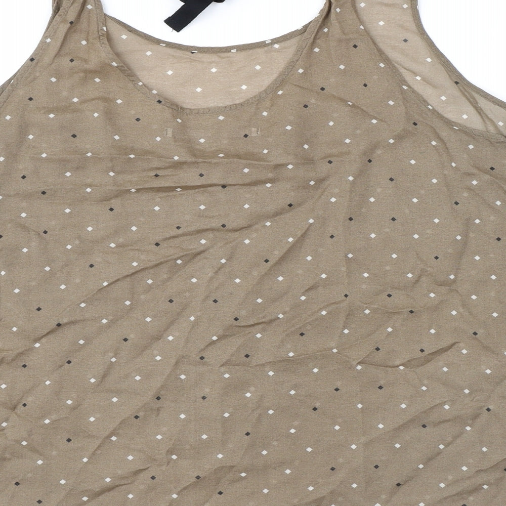 Womens UK Size 14 Part Two Brown Camisole Tank