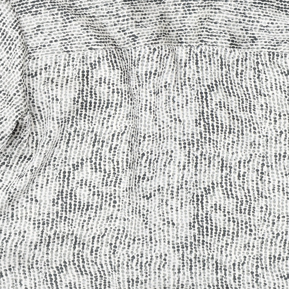 Womens UK Size 10 Topshop Grey Basic Button-Up