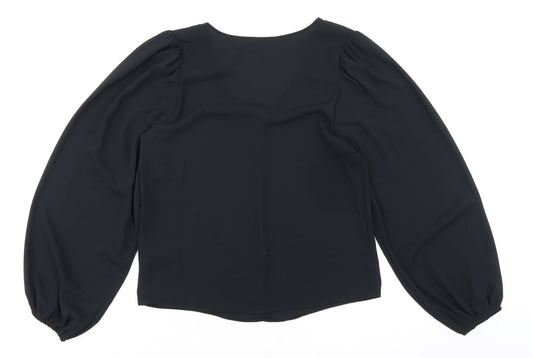 Womens UK Size 8 Marks and Spencer Black Basic Blouse