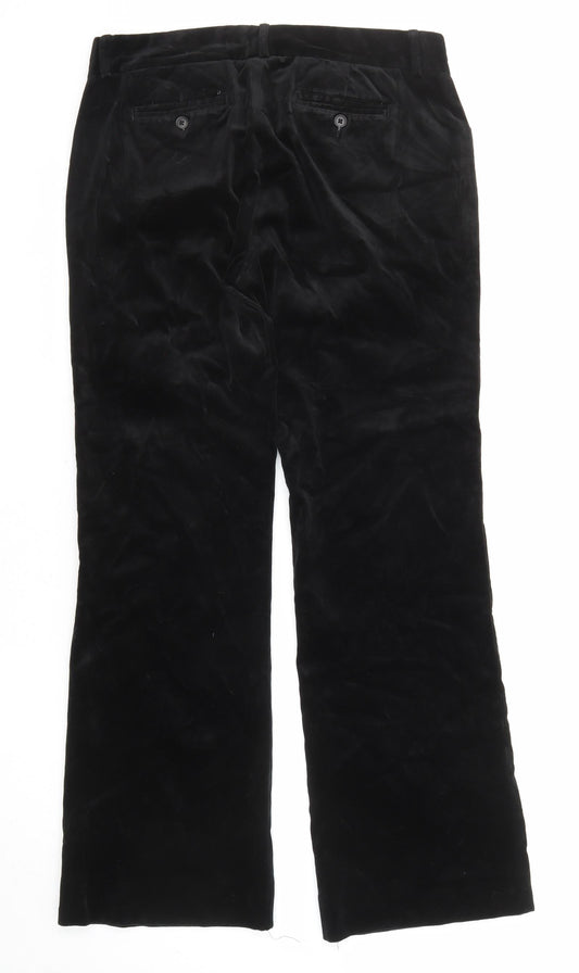 Womens UK Size 30 Gap Regular Fit Black Trousers