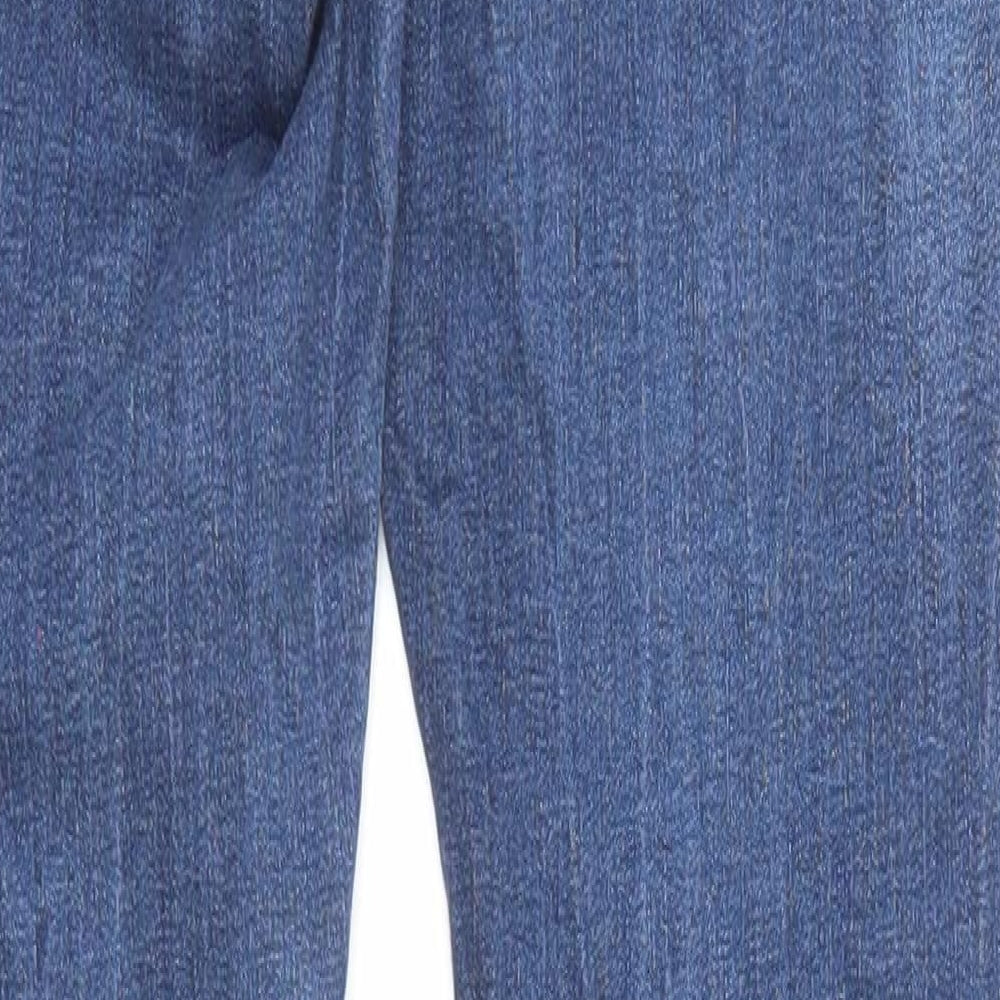 Denim & Co. Womens Blue Cotton Skinny Jeans Size 10 L31 in Regular Zip