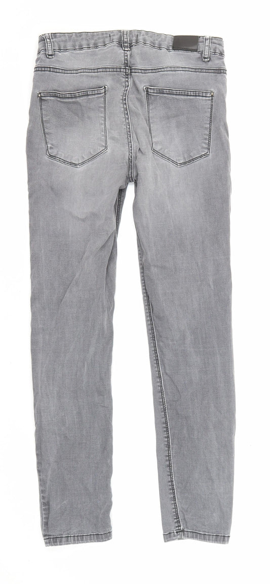 Womens UK Size 8 Pimkie Regular Fit Skinny Grey Jeans