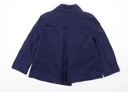 John Lewis Womens Blue Jacket Size 12 Button