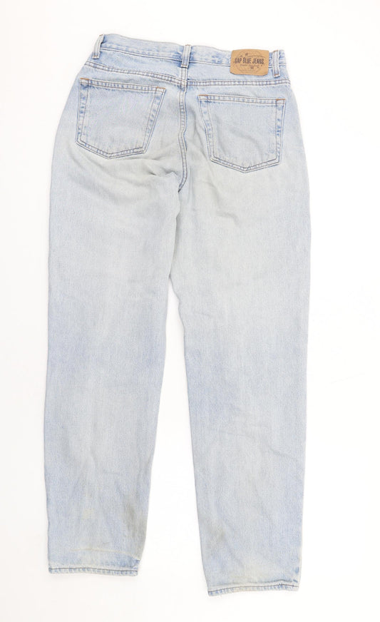 Gap Mens Blue Cotton Straight Jeans Size 30 in L31 in Regular Zip