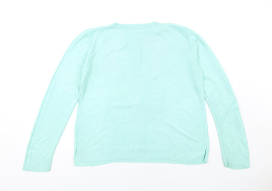 Womens UK Size 14 Marks and Spencer Green Pullover Jumper