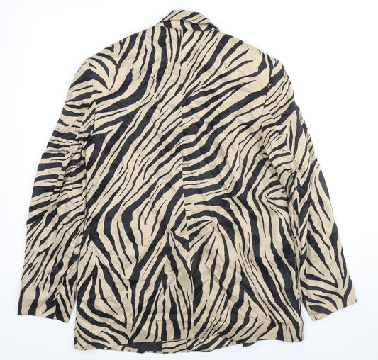 Womens UK Size XS Zara Beige Jacket