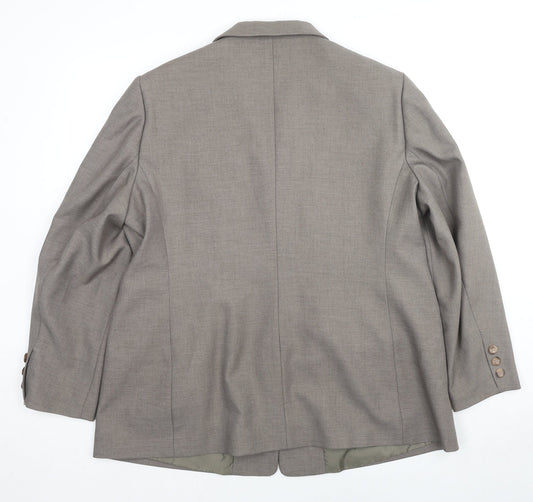 Debenhams Womens Brown Polyester Jacket Blazer Size 20