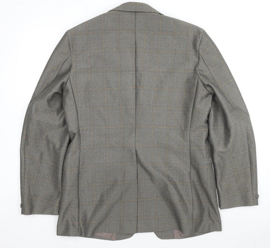 Mens UK Size 36 Terylene Regular Grey Suit Jacket