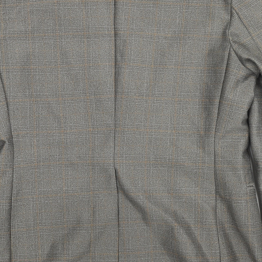 Mens UK Size 36 Terylene Regular Grey Suit Jacket