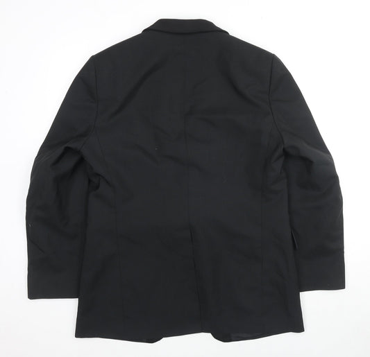 Mens UK Size 42 Burton Regular Black Suit Tuxedo