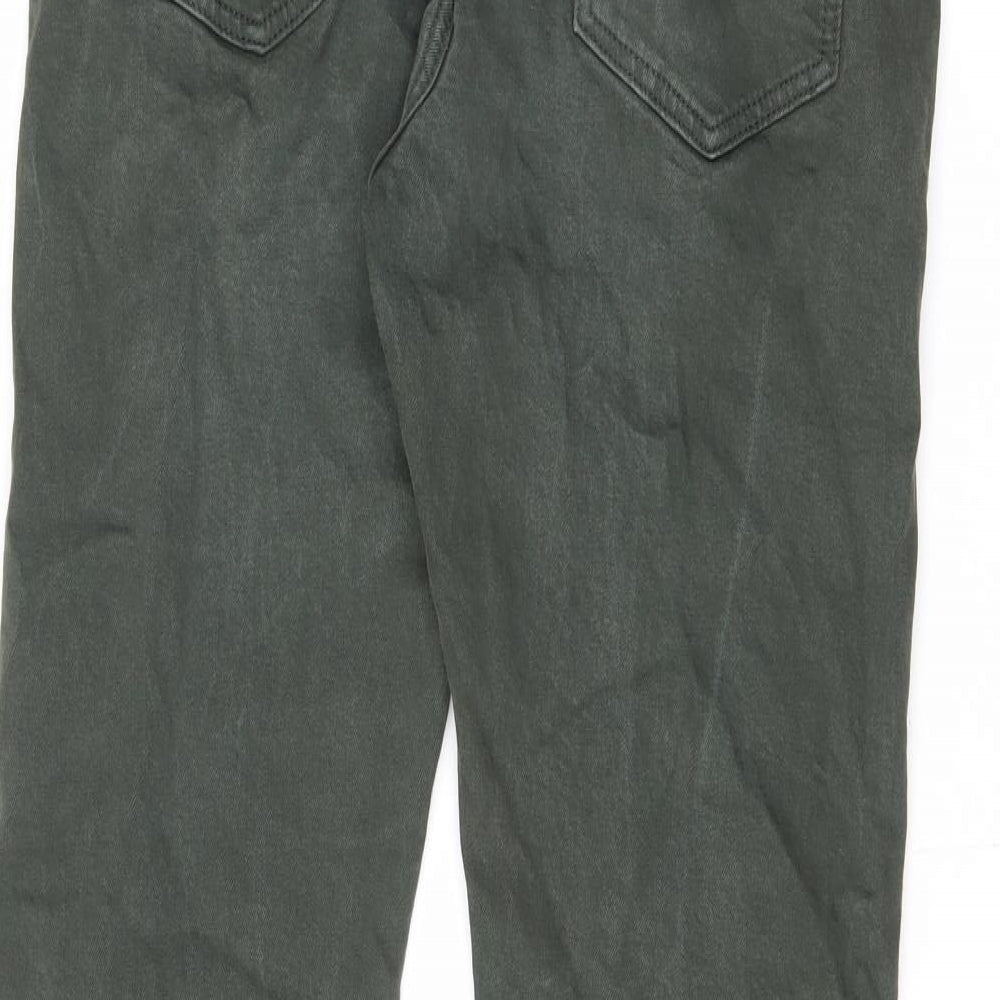 Marks and Spencer Mens Black Cotton Skinny Jeans Size 34 in L33 in Slim Zip