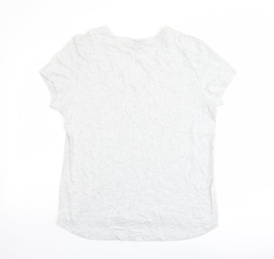 Womens UK Size 20 LA Gear Grey Basic T-Shirt