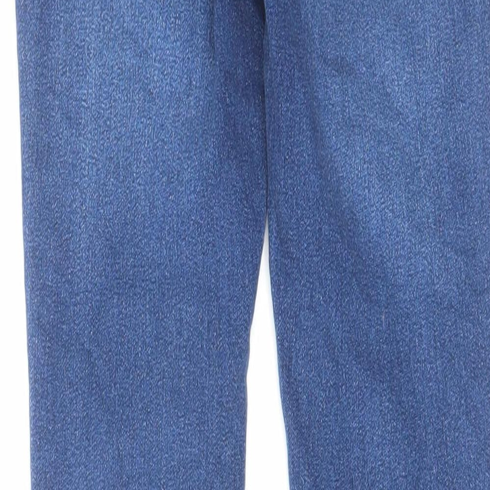 Denim & Co. Womens Blue Cotton Skinny Jeans Size 8 L27 in Regular Zip