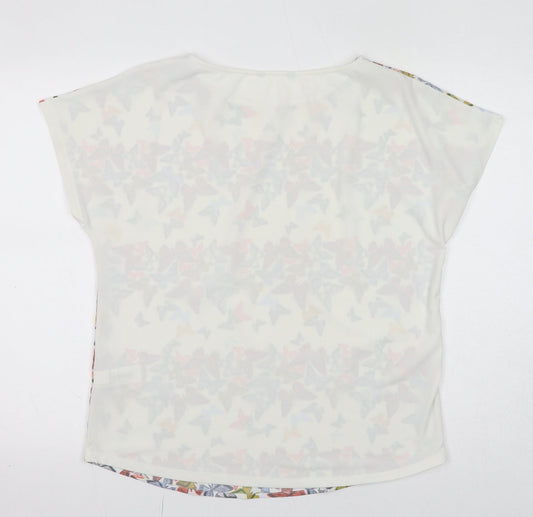 Womens UK Size 12 NEXT White Basic Blouse