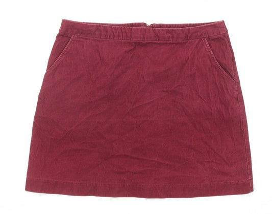 Womens UK Size 10 H&M A-Line Corduroy Skirt