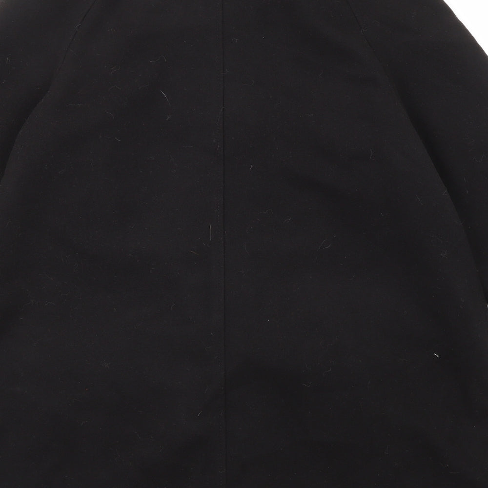 Womens UK Size 14 M&Co Black Overcoat