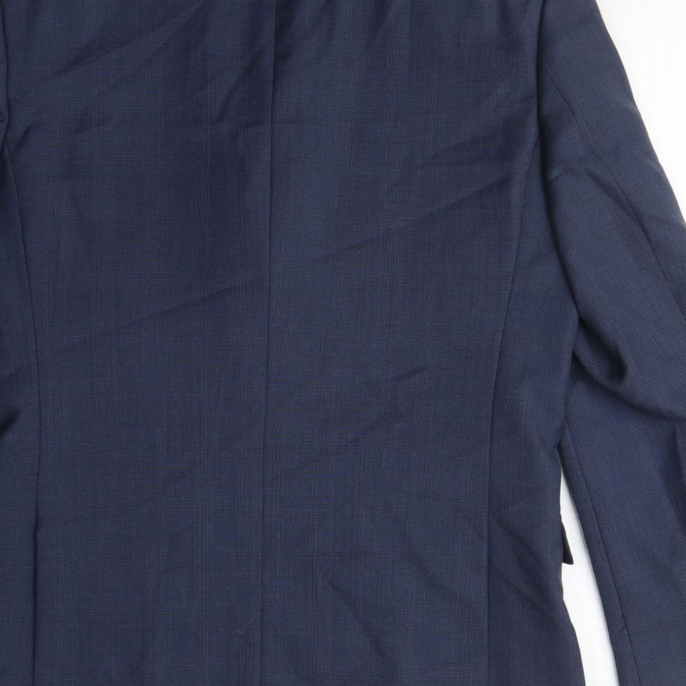 Mens UK Size 40 Racing Green Regular Blue Suit Jacket