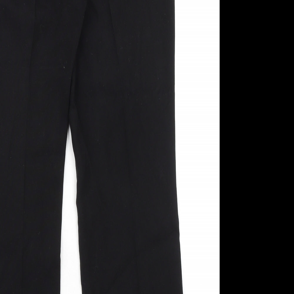 Womens UK Size 12 NEXT Regular Fit Dress Pants Black Trousers