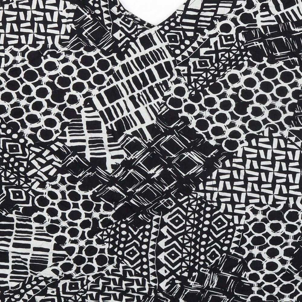 Womens UK Size 24 M&Co Black Basic Blouse