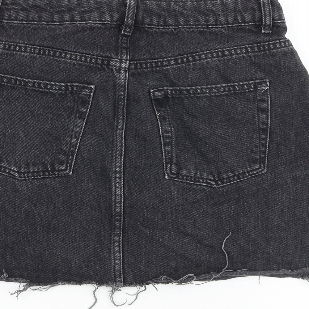 Womens UK Size 10 Topshop Mini Denim Skirt