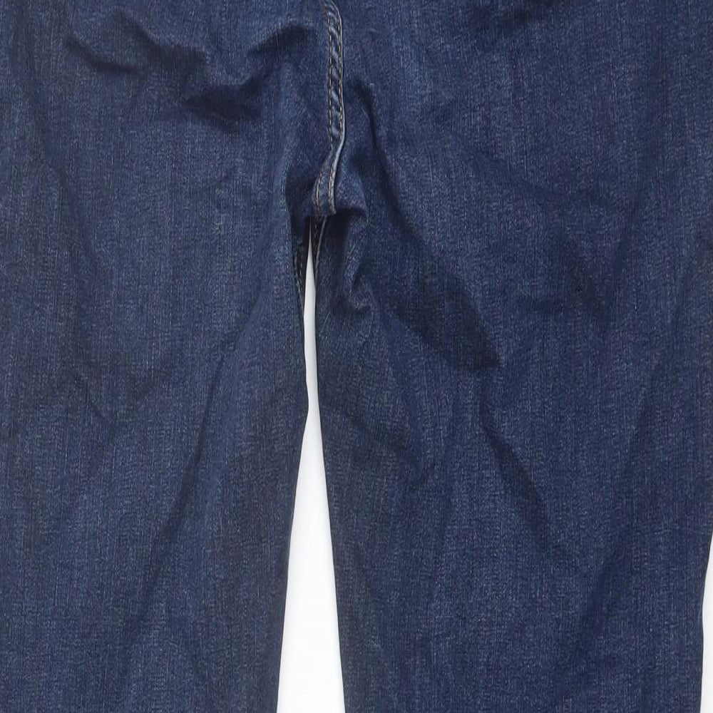 Per Una Womens Blue Cotton Skinny Jeans Size 34 in L27 in Regular Zip