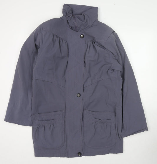Womens UK Size 10 Telemac Purple Parka Coat
