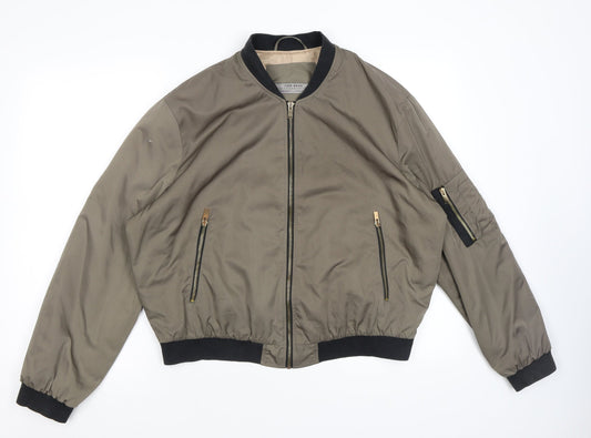 Womens UK Size L Zara Green Jacket