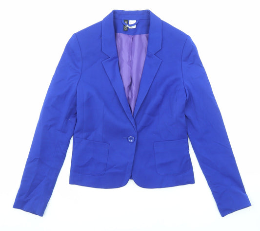 Womens UK Size 8 Divided by H&M Blue Jacket