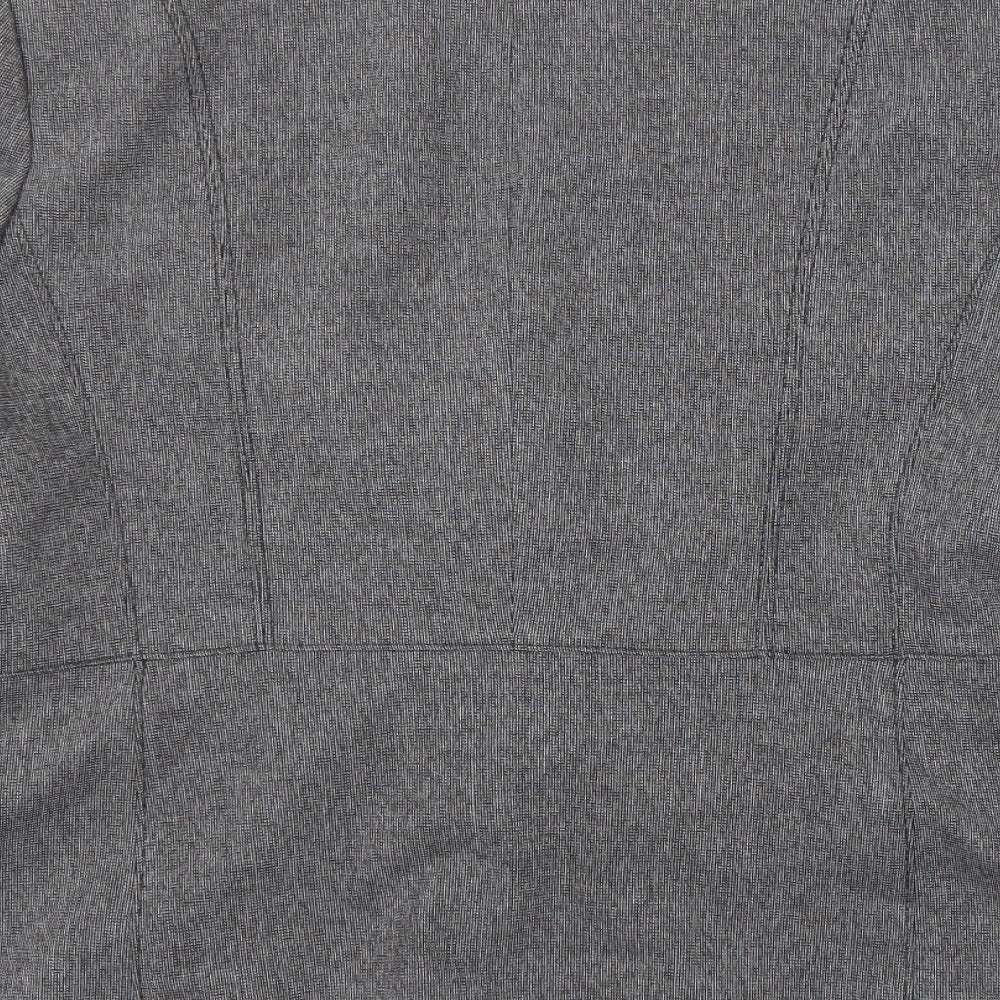 Autonomy Womens Grey Polyester Jacket Blazer Size 14