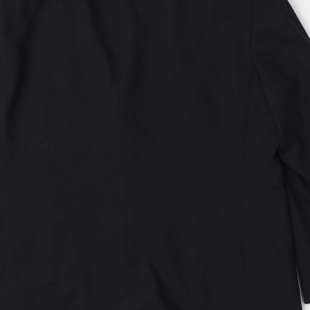 Mens UK Size 44 Varteks Regular Black Suit Jacket