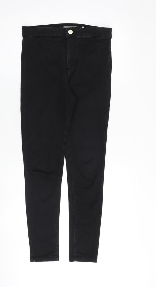 Womens UK Size 10 Oasis Regular Fit Skinny Black Jeans