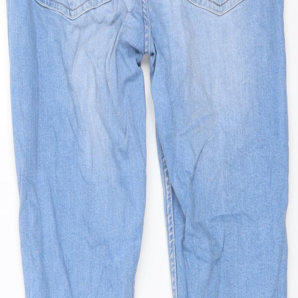 Denim & Co. Mens Blue Cotton Straight Jeans Size 30 in L32 in Regular Button